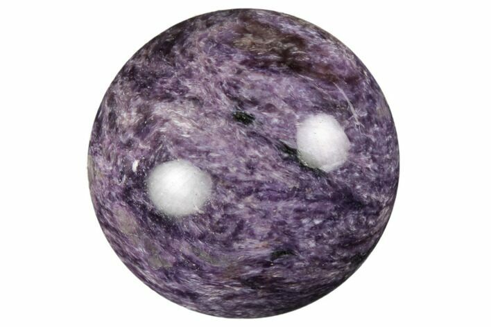 Polished Purple Charoite Sphere - Siberia, Russia #192760